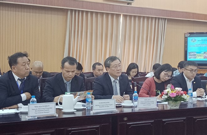 中方代表團。圖自越通社